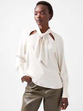 Carmen Recycled Crepe Tie Blouse