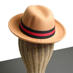 Chokore Double-tone Fedora Hat (Camel)