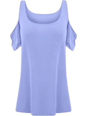 Cold Shoulder Short Sleeve Top