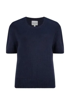 Navy Knit Tee