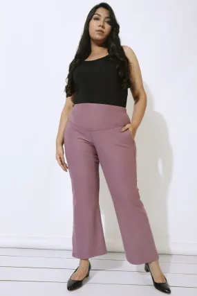 Plus Size Dusty Lilac Tummy Shaper Bell Bottom