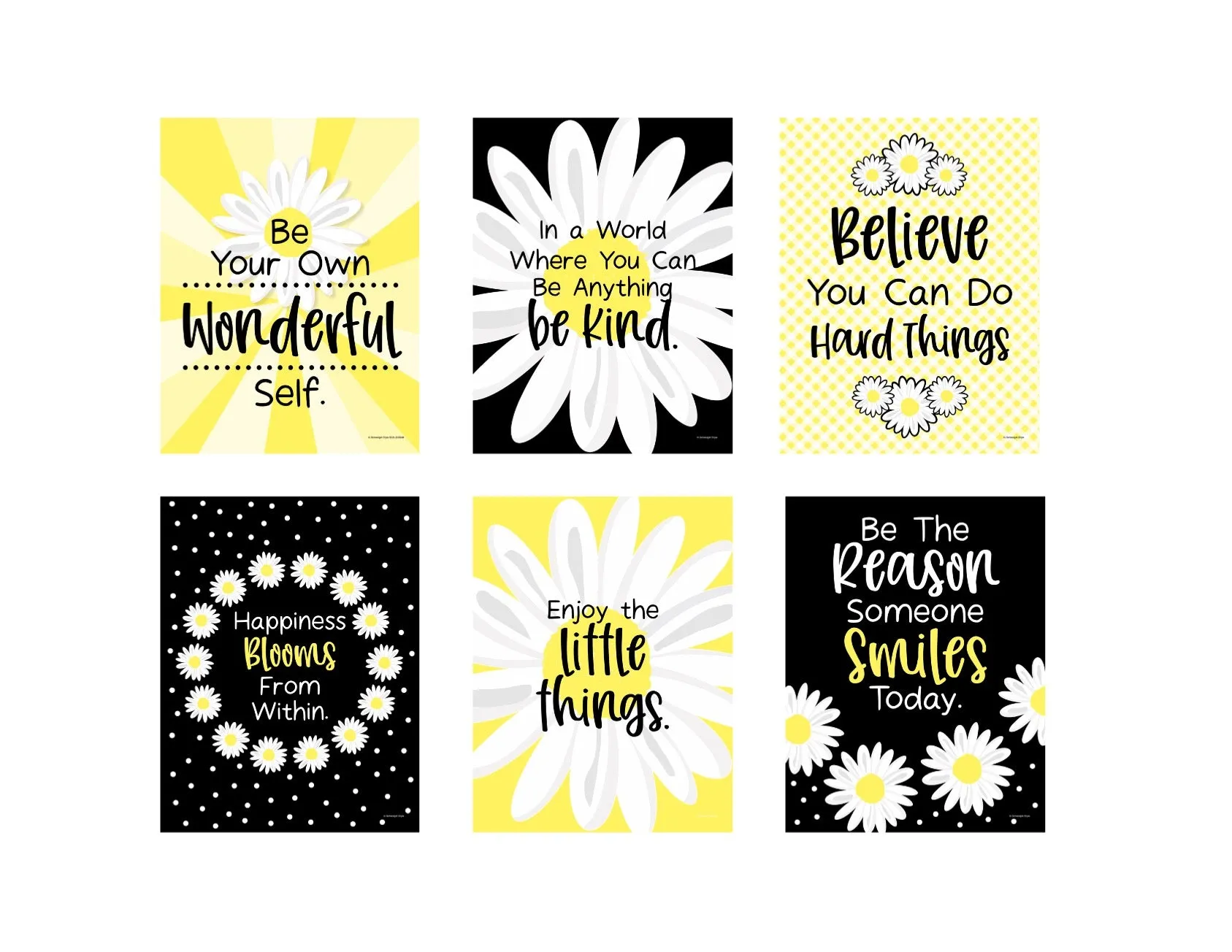 "OOPS-A-DAISY" Full UPRINT Bundle | Printable Classroom Decor | Teacher Classroom Decor | Schoolgirl Style